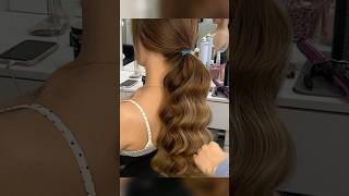 Sleek ponytail with waves [upl. by Elledoj]