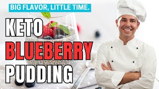 Keto Blueberry Pudding  Easy Keto Recipes [upl. by Akyeluz]