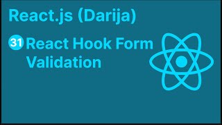 31 React JS Darija  React Hook Form Validation [upl. by Fionna]