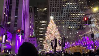 Rockefeller Center Christmas Tree Lighting 2023 [upl. by Plusch]