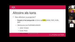 Webinar Bitcoin amp Crypto Nu instappen of niet [upl. by Elletsirk]