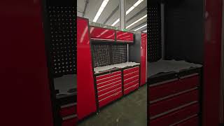 Large Multifunctional Modular Garage Cabinet metal automobile metalworking metalworker tools [upl. by Ennovart]