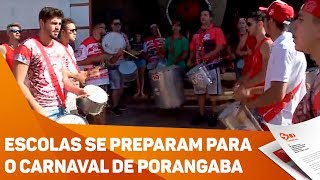 Escolas se preparam para o Carnaval de Porangaba  TV SOROCABASBT [upl. by Dhiman760]