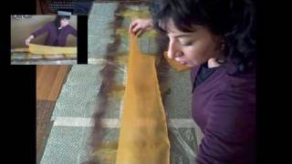 Nuno Felting 2 Laying out amp rolling [upl. by Aicirtal]