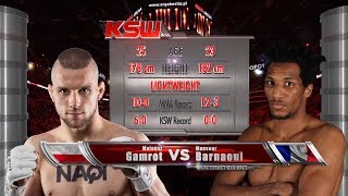 KSW Free Fight Mateusz Gamrot vs Mansour Barnaoui [upl. by Semajwerdna]