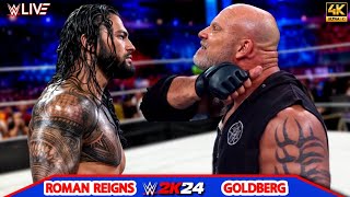 Goldberg vs Roman Reigns  Extreme Rules Match  SMACKDOWN 2024  WWE August 42024 [upl. by Melnick]