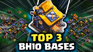 3 Builder Hall 10 Bases to defend EVERY Strategy in Clash of Clans [upl. by Azar736]