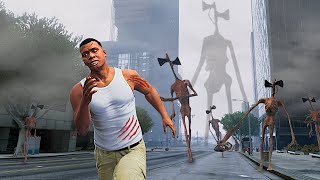 Giant SIREN HEAD ARMY Takes Over GTA 5 TERRIFYING [upl. by Basir104]