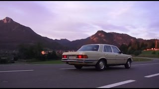 Mercedes S Class w116 280s drive by1 HD [upl. by Darbee]