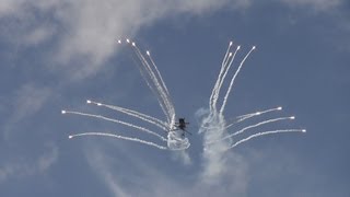 Apache Helicopter RNAS Culdrose practicing before airday loop the loop barrel role [upl. by Mailliw]