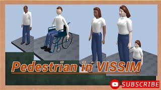 VISSIM Tutorial 15 Basics of Pedestrian Input and Analysis in VISSIM [upl. by Nimajnab]