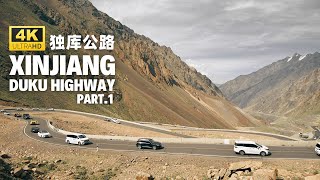 Xinjiang Duku Highway Part One  China Scenic Drive 4K [upl. by Sowell]