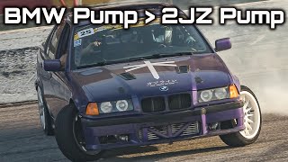 2JZ E36 Gets Cheap Power Steering Upgrade [upl. by Leede]