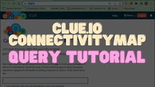 ConnectivityMap Query tutorial  clueio  LINCS  CMap L1000 Assay  Differential Gene Expression [upl. by Wexler]