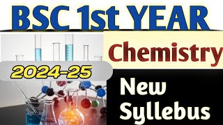 bsc 1st year chemistry new syllabus 202425  bsc syllebus chemistry [upl. by Agni538]