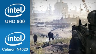 Battlefield 4 Gameplay Intel UHD 600  Intel Celeron N4020 [upl. by Blithe]