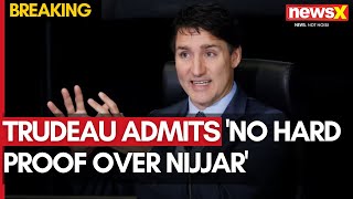 IndiaCanada Diplomatic Tensions  Trudeau Admits No Hard Proof Over Nijjar  NewsX [upl. by Ellene]