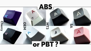 ABS or PBT The Ultimate ABS vs PBT Keycaps Sound Tests Comparison [upl. by Llatsyrc]