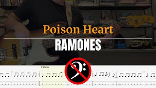 Ramones  Poison Heart Bassless Backing Track with Tabs [upl. by Kenelm553]