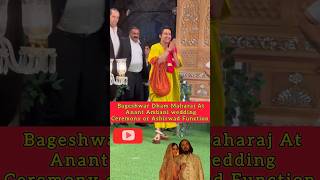 Bageshwar Dham Maharaj ji🙏at Anant Ambani💍Ashirwad Ceremony📌 anantambani anantambaniwedding [upl. by Nirol]