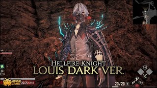 Code Vein Hellfire Knight  Louis Dark Ver Outfit [upl. by Hickie539]