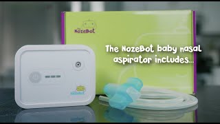 How to Use The NozeBot Baby Nasal Aspirator The Parents Guide [upl. by Alecram]