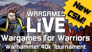 Wargames for Warriors Warhammer 40k Tournament Stream Day 1 [upl. by Noroj846]