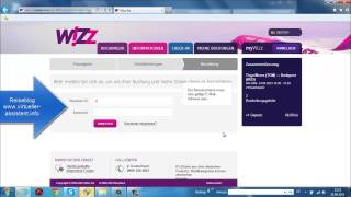 Online check in mit WIZZAIR web check in [upl. by Gasper]