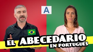 El abecedario en portugués  El alfabeto en portugues brasileño [upl. by Ahsinnor]