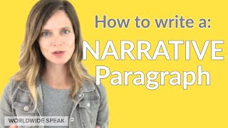 How to Write a Narrative Paragraph  English Writing Skills  2020 [upl. by Jeu]