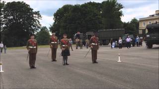 Academy Company Sergeants Major demonstrate marching with a pace stick [upl. by Jason]