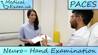 Neurology  Hands Examination Routine  PACES Teaching [upl. by Eimmak]