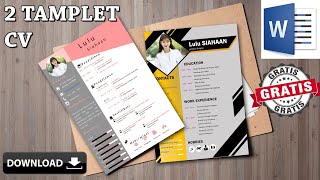 GRATIS DOWNLOAD CURRICULUM VITAE CV MSWord BISA DI EDIT [upl. by Haisoj]