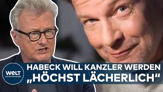 ROBERT HABECK quotHöchst lächerlichquot Grüner Wirtschaftsminister macht KanzlerKandidatur offiziell [upl. by Kev150]