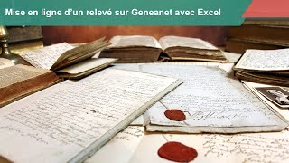 Mettre en ligne sur Geneanet un relevé Excel [upl. by Vin]