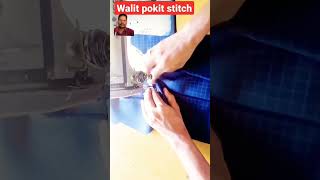 coat wallet pocket stitching haritailoringstudio sewing coatcuttingsmartfashiontailoring [upl. by Aehsan]