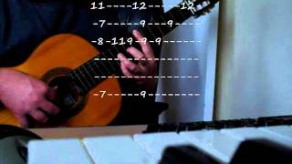 Band of Brothers theme  Classical Guitar with tab [upl. by Dallon]