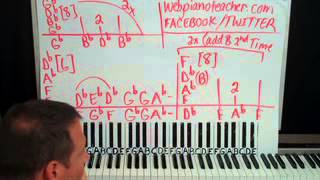 Piano Lesson Whiskey Heaven Shawn Cheek Tutorial [upl. by Opiuuk]