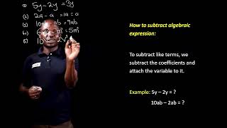 Lesson 4 Subtraction of Algebraic Expressions with Rational coefficient [upl. by Gettings637]