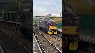 accrington railway station heritage class37 tractor 37676 0z47elr carnforth wcr [upl. by Cocke]