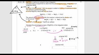 Percentage by mass  back titration ALevel chemistry [upl. by Neysa]