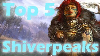 Top 5 Jumping Puzzles in the Shiverpeaks Guild Wars 2  HD [upl. by Gnad]