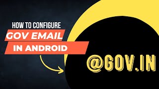 How to configure govin email id in your Gmail App [upl. by Derwood780]