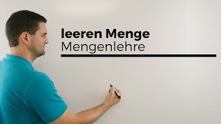 Aus der leeren Menge kann man alles basteln Mengenlehre  Mathe by Daniel Jung [upl. by Ynez]