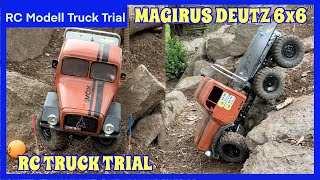 RC Truck Trial Magirus Deutz Trucks Scale Trial RC Magirus 6x6 [upl. by Yadahs847]