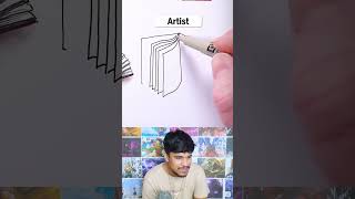 How to draw a book noob vs pro [upl. by Negris]