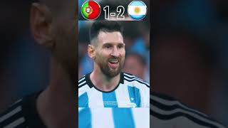 Rare Moments In Football  Portugal VS Argentina Imaginary World Cup Final  ronaldo vs messi [upl. by Swartz]