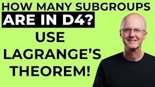 Lagranges Theorem and All Subgroups of the Dihedral Group D4 of Order 8 [upl. by Irahc249]