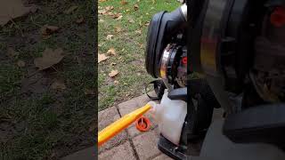 Filling up a leaf blower [upl. by Luehrmann]