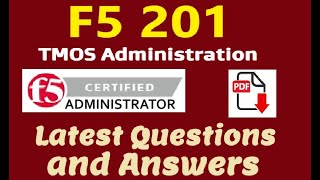 Part12 F5 201  F5 TMOS Administration 201 certification  Practice Questions amp Answers [upl. by Annaid]